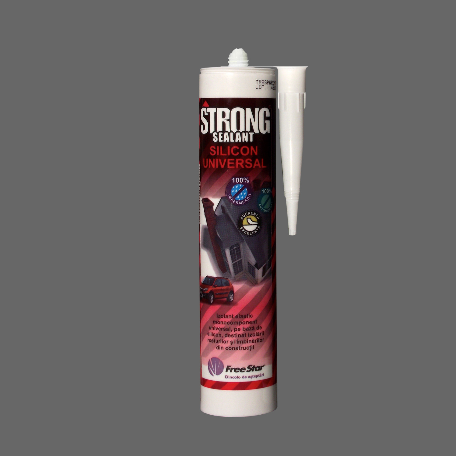 Silicon universal, alb, transparent, StrongSEALANT